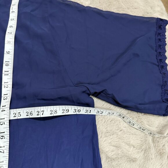 NWT LuLaRoe Kimono Cardigan Navy Blue Lace Trim Open Front XL Lightweight Boho - Picture 7 of 12